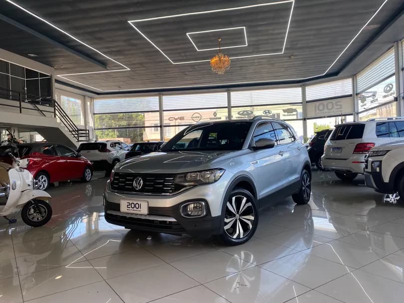 VolksWagen T-Cross Hig. 250 TSI 1.4 Flex 16V 5p Aut - Prata - 2021