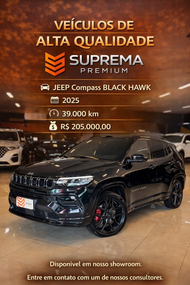 COMPASS 2.0 HURRICANE 4 TURBO GASOLINA BLACKHAWK AT9