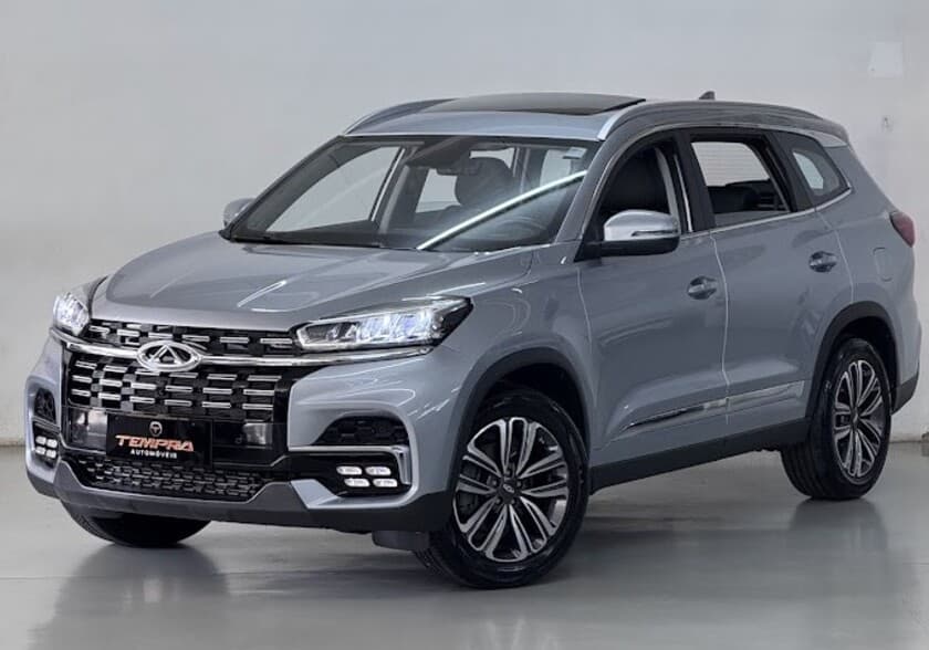 TIGGO 8 TXS 1.6 TURBO TGDI AUTOMÁTICO + APENAS 43.900KM + TETO SOLAR + COURO